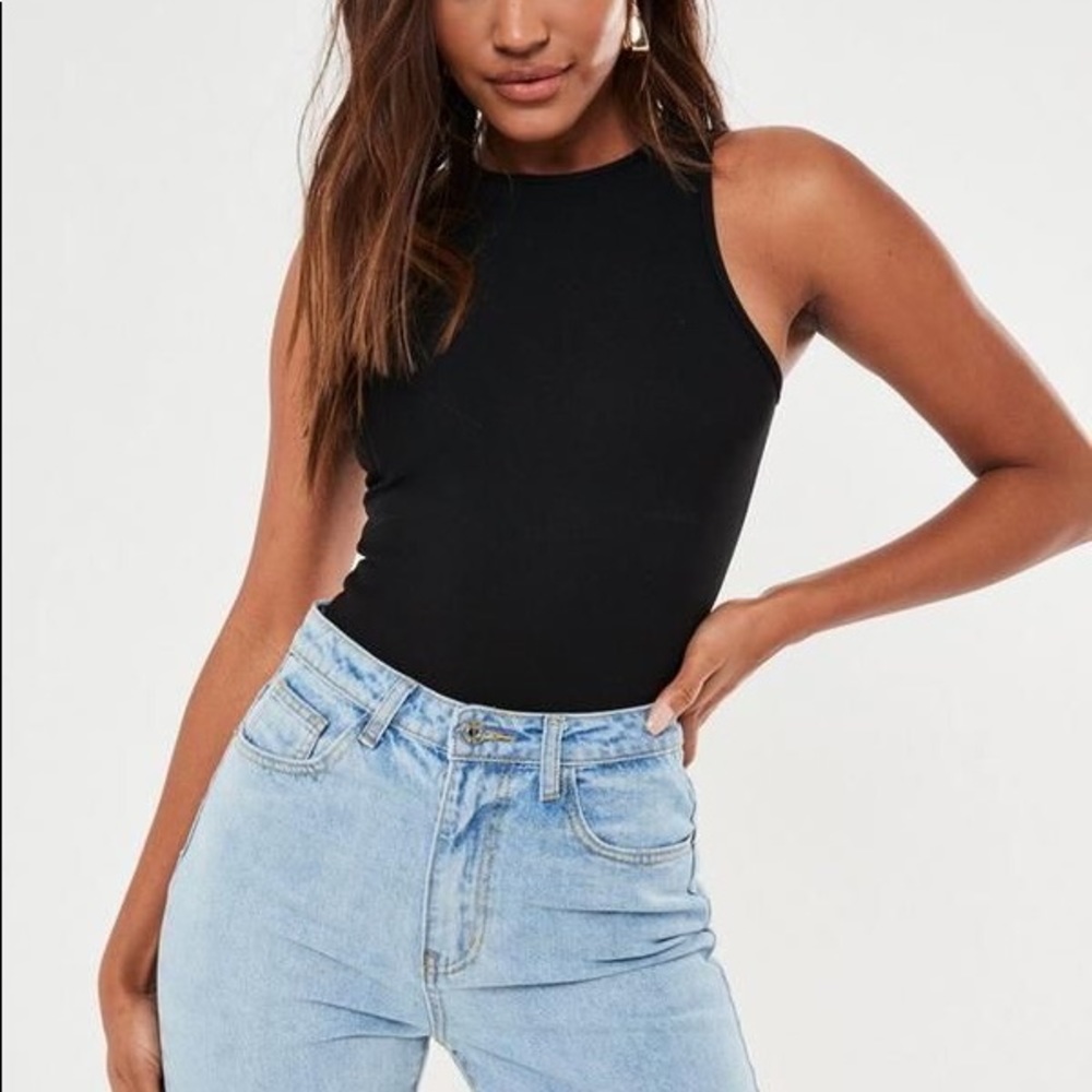 🖤 black racer back body suit 🖤